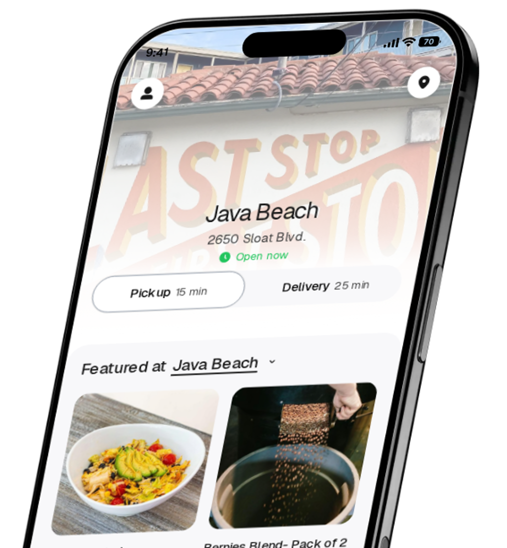 Java Beach app preview